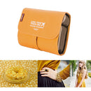 Women Girls Ladies Durable Removable Pockets Foldable Cosmetics Bag Case Purse Organiser Yellow