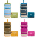 Women Girls Ladies Durable Removable Pockets Foldable Cosmetics Bag Case Purse Organiser Yellow