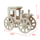 3D Wooden Puzzles Woodcraft Construction Kit DIY Rolling Automobile Puzzles