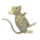 3D Handmade Wooden Puzzles Moving Model Kit DIY Mouse Puzzles Kids Wooden Toys Gifts