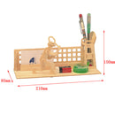 Moving Model Kit 3D Wooden DIY Tennis Pen Container Puzzles Kids Toys Gifts
