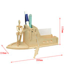 Woodcraft Construction Kit 3D Wooden DIY Fishing Pen Container Puzzles Toys Gifts