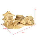 3D Wooden Puzzles Woodcraft Construction Kit DIY Jiangnan Water Towns Puzzles Toys Gifts