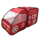 Kids Childrens Playhouse Indoor Outdoor Pop Up Fire Truck Car Play Tent Toy