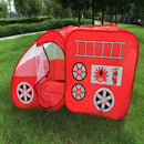 Kids Childrens Playhouse Indoor Outdoor Pop Up Fire Truck Car Play Tent Toy