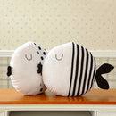 Stuffed Fish Striped Cotton Cushion Cover Pillow Sofa Decor