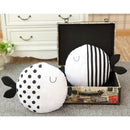 Stuffed Fish Striped Cotton Cushion Cover Pillow Sofa Decor