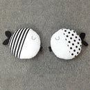 Stuffed Fish Striped Cotton Cushion Cover Pillow Sofa Decor