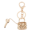 Rhinestone Crystal Keyring Fashion Lock Key Pendant Keyring Handbag Keyfobs