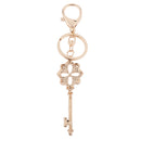 Rhinestone Crystal Car Key Hanger Wisdom Door Key Pendant Key Ring Keyfobs Pink