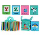 Kids Cloth Cards Developmental Toy with Learning Education Readings Patterns