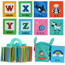Kids Cloth Cards Developmental Toy with Learning Education Readings Patterns