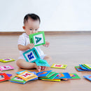 Kids Cloth Cards Developmental Toy with Learning Education Readings Patterns