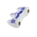 Small Blue White Ceramic Penholder Chinese Calligraphy Drawing Pen Brushes Support Ceramic Rack