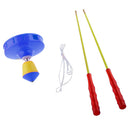 Single Wheel Professional Diabolo w/ Sticks Strings Kids Juggling Toy Blue