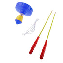 Single Wheel Professional Diabolo w/ Sticks Strings Kids Juggling Toy Blue