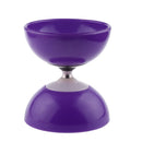 Chinese Double Bowl 1-bearing Diabolo Juggling Spinning Toy - Purple
