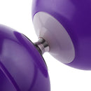 Chinese Double Bowl 1-bearing Diabolo Juggling Spinning Toy - Purple