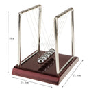 Newton's Cradle Balance Ball Physics Science Desk Toy Accessory Square-L