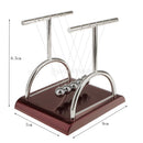 9x7x8.5cm Newton Cradle Executive Balance Ball Pendulum Toys T Shape-S