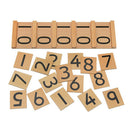 Insert Wood Board Counting Number Pieces Maths Preschool Children Educational Toy
