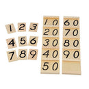 Insert Wood Board Counting Number Pieces Maths Preschool Children Educational Toy
