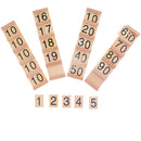 Insert Wood Board Counting Number Pieces Maths Preschool Children Educational Toy