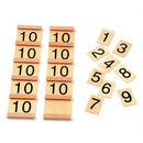 Insert Wood Board Counting Number Pieces Maths Preschool Children Educational Toy