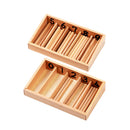 Wooden Number Box Sticks Maths Counting Tool Preschool Kids Educational Toy