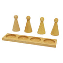 Wooden Round Head Cone Fraction Counting Number Maths Children Educational Toy