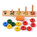 Wood Frame Abacus Beads Counting Number Maths Preschool Kids Educational Toy
