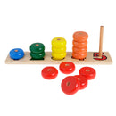 Wood Frame Abacus Beads Counting Number Maths Preschool Kids Educational Toy