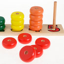 Wood Frame Abacus Beads Counting Number Maths Preschool Kids Educational Toy