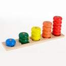 Wood Frame Abacus Beads Counting Number Maths Preschool Kids Educational Toy