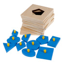 Wooden Block Sorter Geometrical Shape Preschool Kids Learning Puzzle Toy