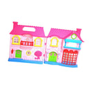 Plastic Building Model Dollhouse Set Toy 2 Pretty Girls Doghouse Accessories