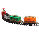 Lifelike Plastic Classic Electric Track Train with Sound and Smoke Kids Toy Gift