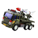 Plastic Diecast Military Model Truck Vehicles Children Toy Gift Rocket Missile Car