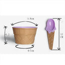 Purple Plastic Ice Cream Sundae Dish Bowl with Matching Spoon Kids Children Summer Party Dessert Cup Cone