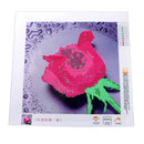 5D DIY Rhinestone Painting Rose Embroider Cross Stitch Craft Home Decor Charms Ornament Gift Purple