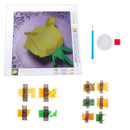5D DIY Diamond Painting Rose Embroider Cross Stitch Craft Home Decor Charms Ornament Gift Yellow
