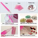 5D DIY Diamond Painting Rose Embroider Cross Stitch Craft Home Decor Charms Ornament Gift Yellow
