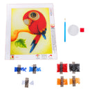 Animal Embriodery Rhinestone Painting Cross Stitch Kit DIY Craft Kids Xmas Home Decor Gift - Parrot