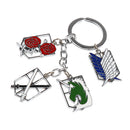 Attack On Titan Shingeki no Kyojin Multi Emblems Badges Key Ring Keychain