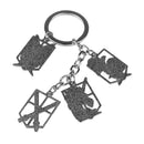 Attack On Titan Shingeki no Kyojin Multi Emblems Badges Key Ring Keychain