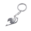 Japanese Anime Fairy Tail Logo Pendant Purse Bag Keyring Key Chain Silver