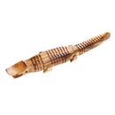 Crocodile/Aligator Shaped Wooden Craft Model Home Showcase Display Toy 30cm