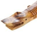 Crocodile/Aligator Shaped Wooden Craft Model Home Showcase Display Toy 30cm