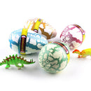 3 Pcs Magic White with Color Crack Dinosaur Hatching Dino Pet Hatch-Grow Eggs Children Toy