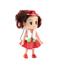 10cm Paillette Hat Girl Charm Doll Cell Phone Strap Woman Accessory Souvenir